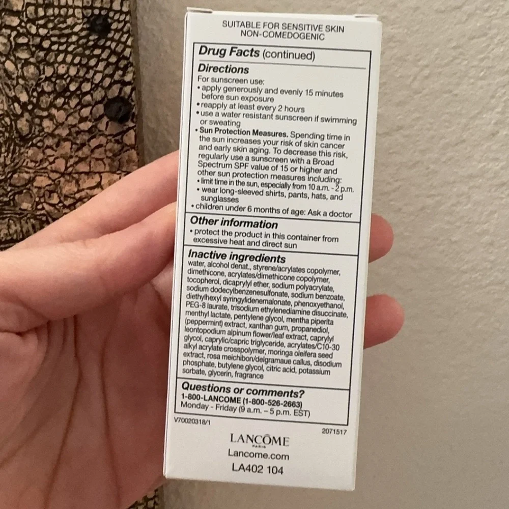 Lancôme UV Expert Aquagel Face Sunscreen SPF 50 - 1oz 30ML NIB 09/2027+ SEALED